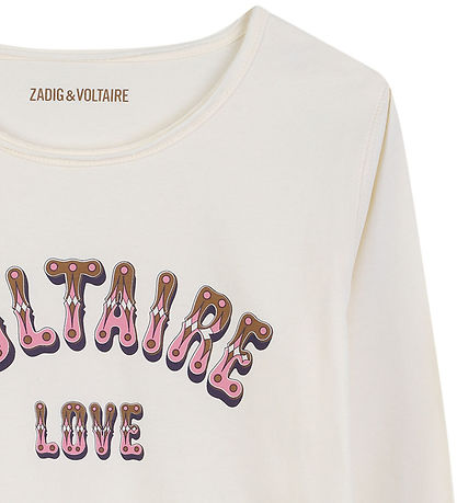 Zadig & Voltaire T-shirt - Off White m. Print
