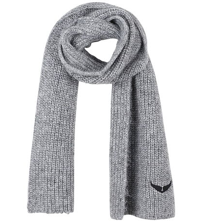 Zadig & Voltaire Halstørklæde - Strik - Heather Grey