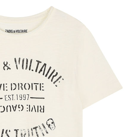 Zadig & Voltaire T-shirt - Off White m. Print