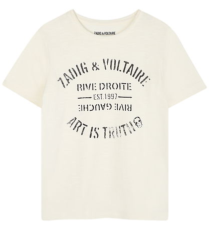 Zadig & Voltaire T-shirt - Off White m. Print