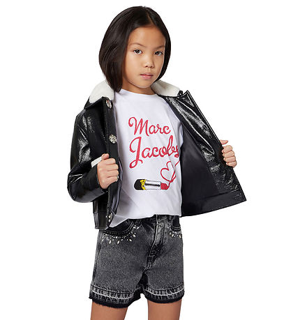 Little Marc Jacobs T-shirt - Hvid m. Print
