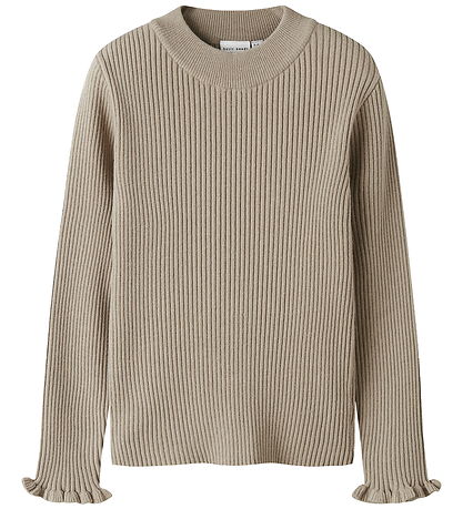 Name It Bluse - Rib - NkfVianna - Slim - Island Fossil