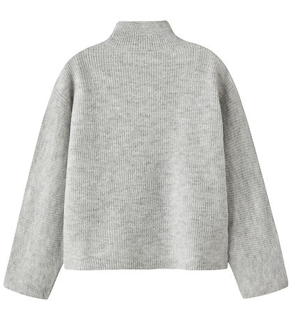 Name It Bluse - Strik - NkfNuva - Light Grey Melange