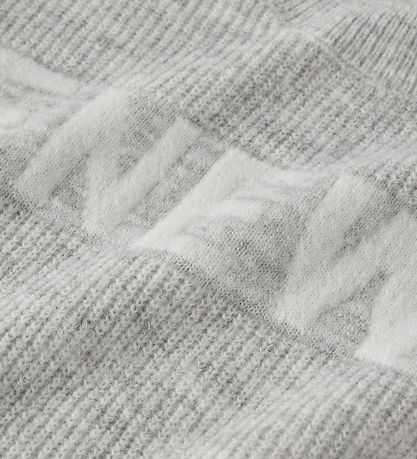 Name It Bluse - Strik - NkfNuva - Light Grey Melange