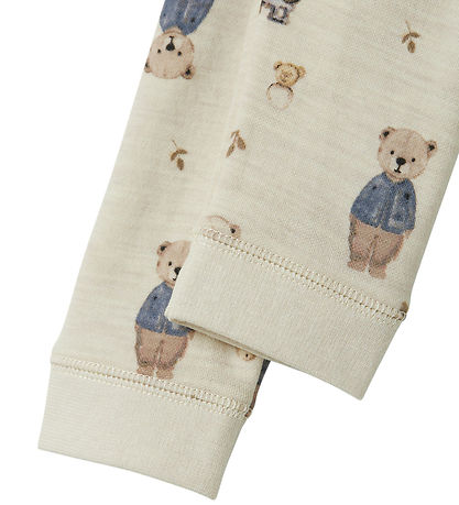 Name It Leggings - Uld - NbnWup - Peyote Melange/Bear