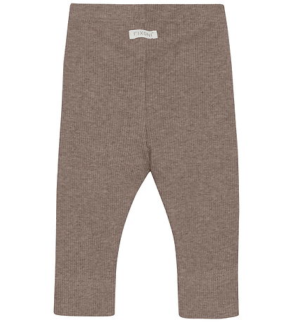 Fixoni Leggings - Rib - Coffee Quartz Melange