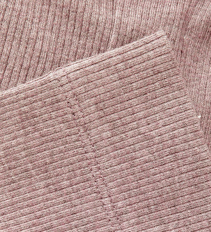Fixoni Leggings - Rib -  Pale Mauve Melange