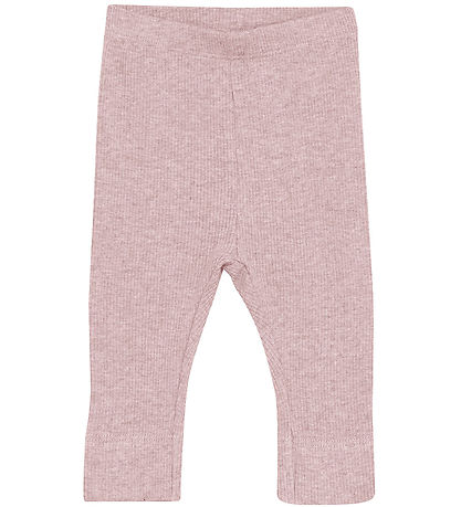 Fixoni Leggings - Rib -  Pale Mauve Melange