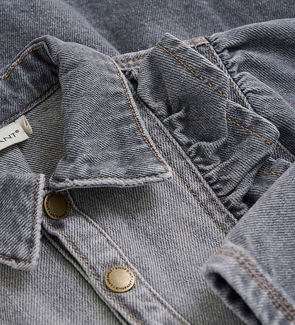 En Fant Kjole - Light Grey Denim