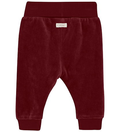 Fixoni Bukser - Velour - Syrah