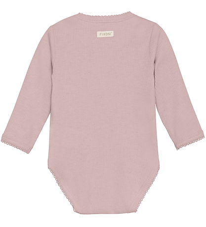 Fixoni Slå-om Body l/æ - Pale Mauve Melange