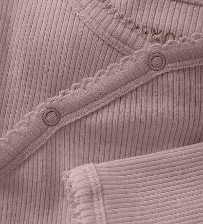 Fixoni Slå-om Body l/æ - Pale Mauve Melange