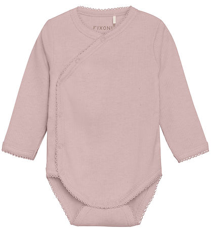 Fixoni Slå-om Body l/æ - Pale Mauve Melange