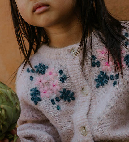 Fliink Cardigan - Strik - Uld/Nylon - Star - Peach Whip