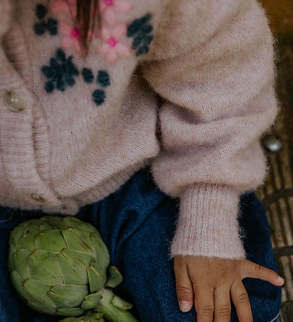 Fliink Cardigan - Strik - Uld/Nylon - Star - Peach Whip