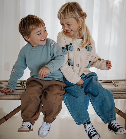 Fliink Cardigan - Strik - Cool Flower - Sandshell