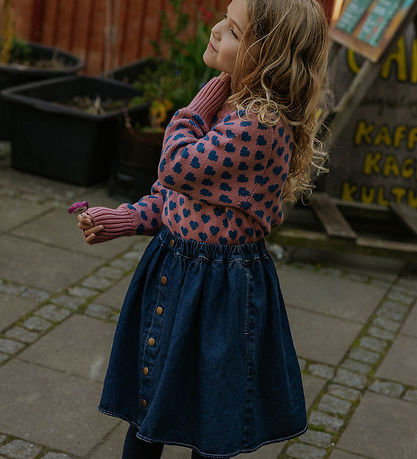 Fliink Bluse - Uld/Bomuld - Strik - Janie Heart - Ash Rose