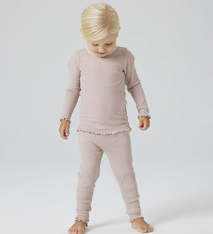 Name It Leggings - Uld - Rib - NmfWossa - Shadow Gray