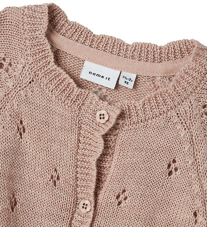 Name It Cardigan - Strik - Uld - NmfWrilla - Shadow Gray