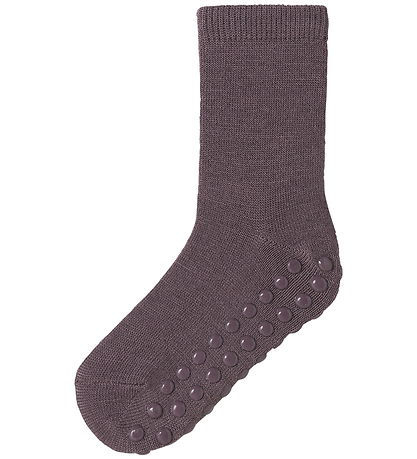 Name It Strømper - 2-pak - Uld/Bomuld - NmfWak - Skridsikker - S