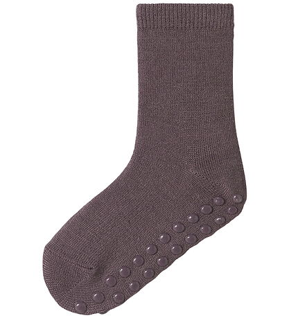 Name It Strømper - 2-pak - Uld/Bomuld - NmfWak - Skridsikker - A