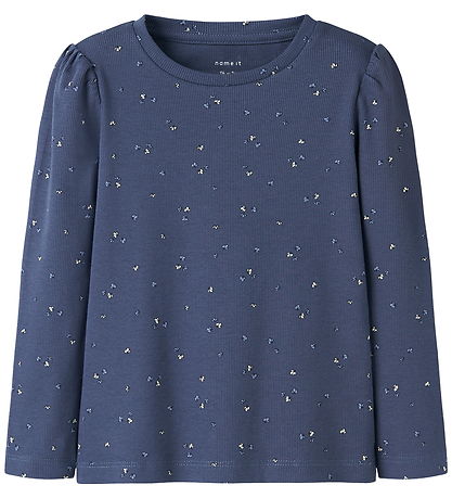 Name It Bluse - NmfNelia - Blue Indigo