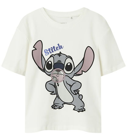 Name It T-Shirt - Noos - NkfAkun - Stitch - Cloud Dancer