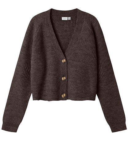 Name It Cardigan - Noos - Strik - NkfHolly - Seal Brown