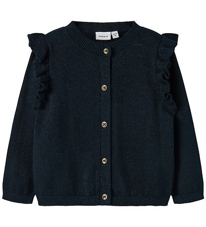 Name It Cardigan - Noos - Strik m. Glitter - NmfAbinne -Dark Sap