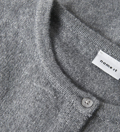 Name It Cardigan - Noos - Strik - NkfSaluna - Grey Melange
