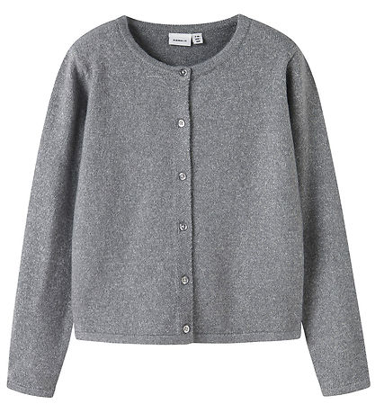 Name It Cardigan - Noos - Strik - NkfSaluna - Grey Melange