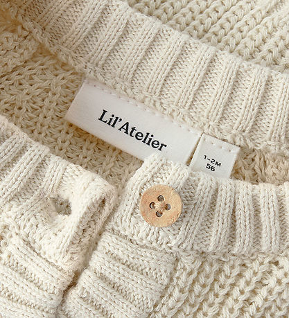 Lil' Atelier Cardigan - Strik - NbfEmlen - Turtledove