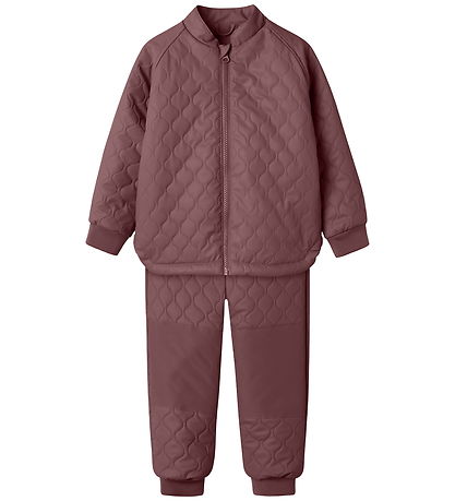 Name It Regnsæt - Quilt - NmmMud - Rose Brown