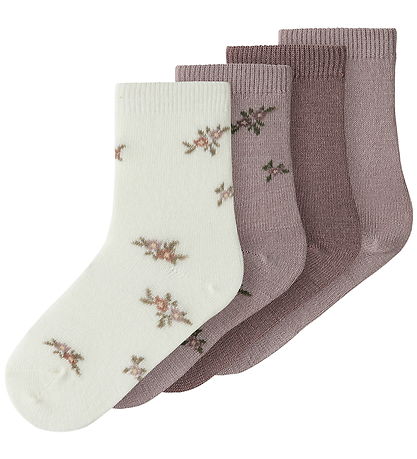 Name It Strømper - NmfWak - 4-pak - Shadow Gray