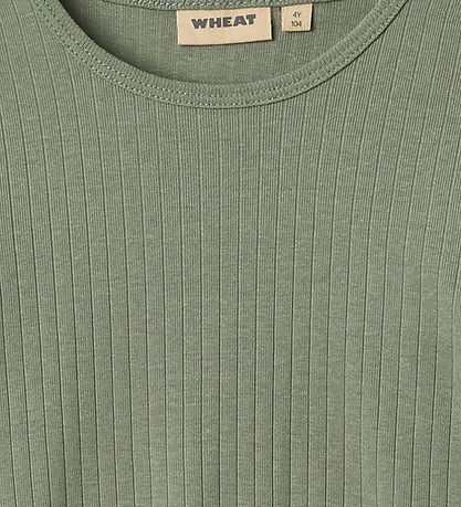 Wheat Bluse - Rib - Stig - Dusty Green