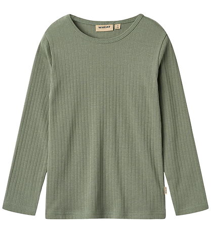 Wheat Bluse - Rib - Stig - Dusty Green