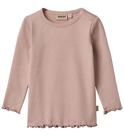 Wheat Bluse - Rib - 2-pak - Ida - Rose Powder