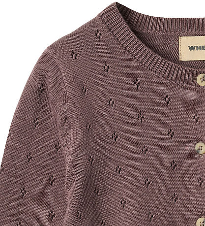Wheat Cardigan - Strik - Maia - Plum