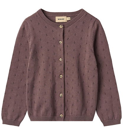 Wheat Cardigan - Strik - Maia - Plum