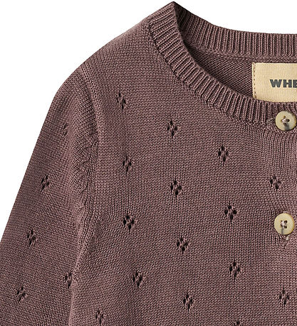 Wheat Cardigan - Strik - Maia - Plum