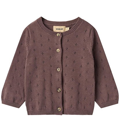 Wheat Cardigan - Strik - Maia - Plum