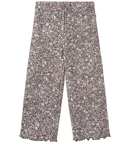 Wheat Bukser - Ela - Purple Stone Flowers