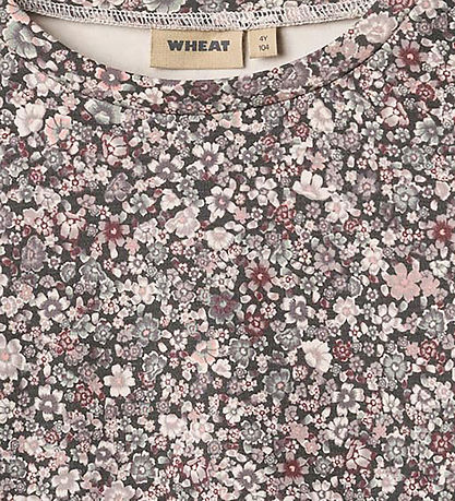 Wheat Bluse - Carolina - Purple Stone Flowers