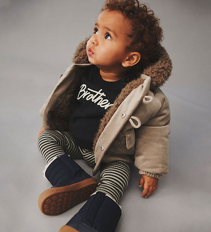 Wheat Leggings - Rib - Jules - Winter Forest Stripe