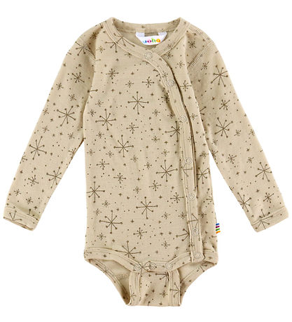 Joha Slå-om Body l/æ - Uld - Beige m. Stjerner