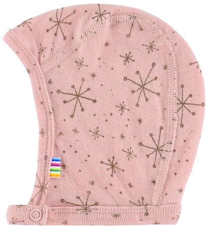 Joha Babyhjelm - 1-lags - Uld - Rosa m. Stjerner