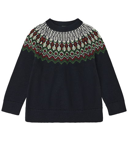FUB Bluse - Strik - Uld - Dark Navy