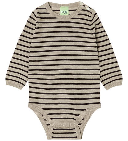 FUB Body l/æ - Strik - Uld - Oat Melange/Mocca