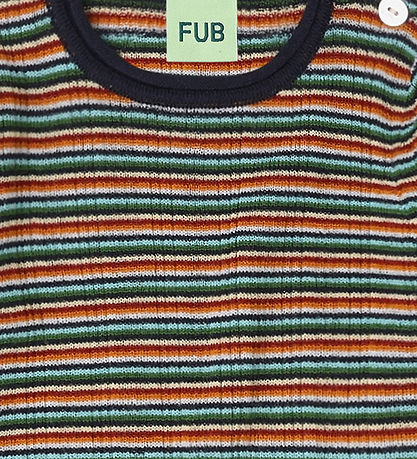 FUB Body l/æ - Strik - Uld - Rib - Multi Stripe