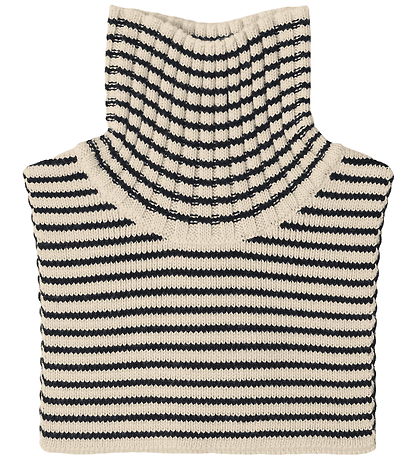 FUB Halsedisse - Strik - Uld - Ecru/Dark Navy